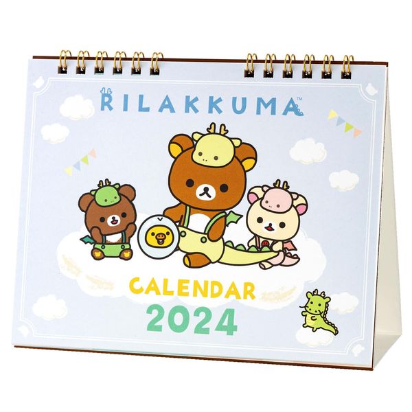 San-x CD38201 2024 Rilakkuma Calendar, Tabletop