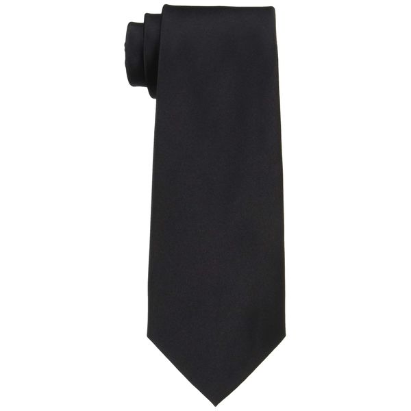 Atelier Sanrokugo Ceremonial Necktie, Formal Necktie, Men's Gown, Ceremonial Occasions, Weddings, Business, Black Necktie, Japan Large Sword Width: Approx. 3.3 inches (8.5 cm) (Free Size), Black Necktie