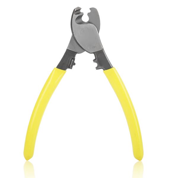 Cable Cutter, Cable Cutting Pliers 6 Inch Chrome Vanadium Steel Cable Wire Cutter Electric Wire Cutter Hand Cutting Tool, 6 "Cable Clamp Crimping Pliers Crimp Plier