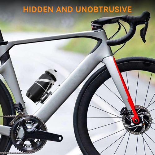 NICEDACK AirTag Bike Mount, Bicycle Mount for Apple Airtag Hidden in Bottle Cage, Waterproof Bicycle AirTag Holder with Anti-Theft Security Screws