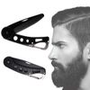 Set of 2 Folding Beard Comb, Pocket Comb, Stainless Steel, Men's, Foldable, Anti-Static, Portable Comb, Birthday Gift