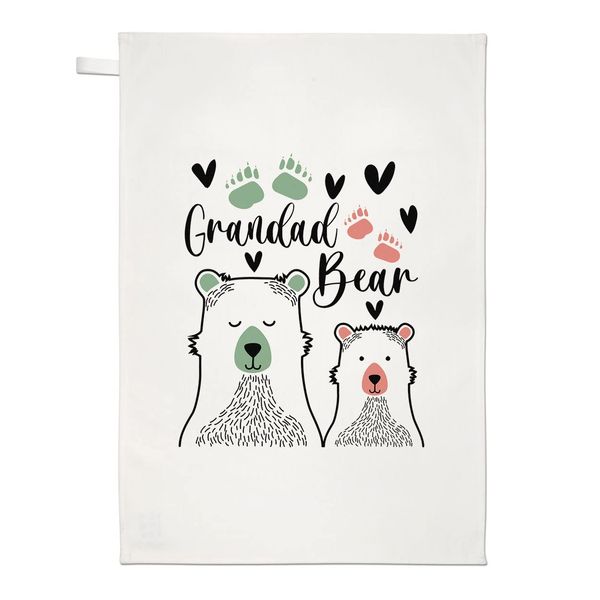 Grandad Bear Tea Towel Dish Cloth