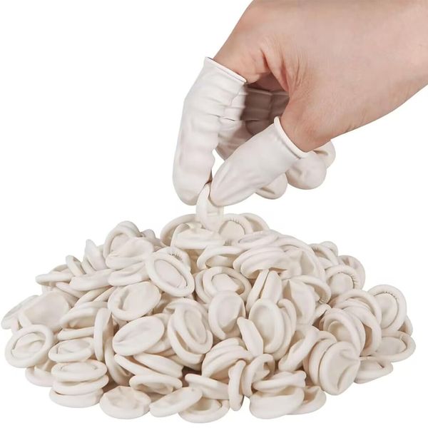 YuanYouTong Finger Cots, 200 PCS Waterproof Finger Protectors, Rubber Medium Finger Covers Protection for Finger Tips, Finger Gloves Disposable, Finger Sleeve Thumb Protector Fingertip Protector