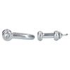 AB Tools 8mm Galvanised Dee D Shackle 4 Pack Chandlery Marine Rigging Shackle
