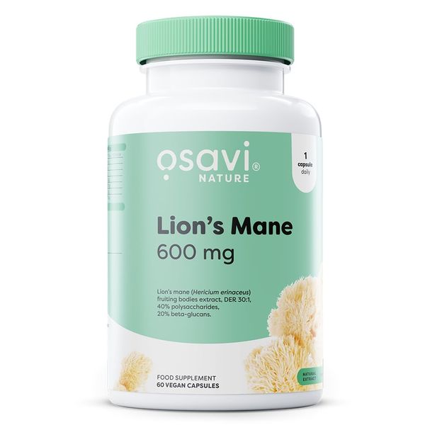 Osavi Lion's Mane, 600mg - 60 vegan caps