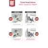 Angled Chrome Cross Head Valves - Suitable for Radiators and Towel Rails (Pair)