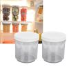 2Pcs Vacuum Container, Push Type Retractable Adjustable Food Storage Box with Cover for Kitchen Home Restaurant