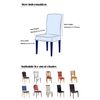 Chickwin Chair Covers for Dining Room 6 Pack, Stretch Armless Washable Spande...