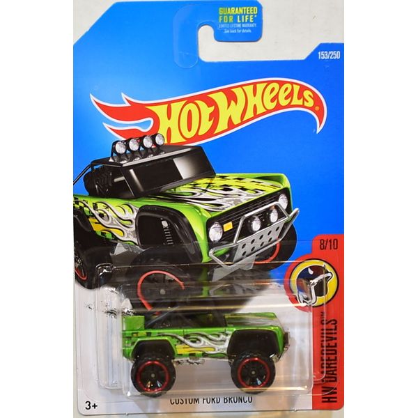 Hot Wheels Custom Ford Bronco Green K-Mart Exclusive Daredevils 2016