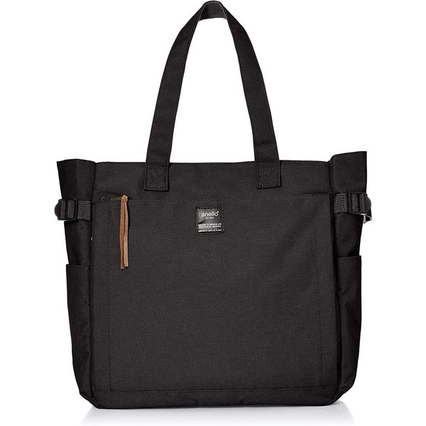 Anello ATC3132Z Tote Bag, A4, Large Capacity, 10 Pockets, Multiple Storage, Black