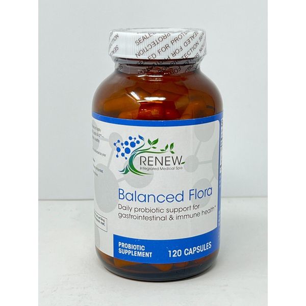 RENEW Balanced Flora Probiotic Support - 120 Caps 15 Billion CFU - Exp 4/25 New