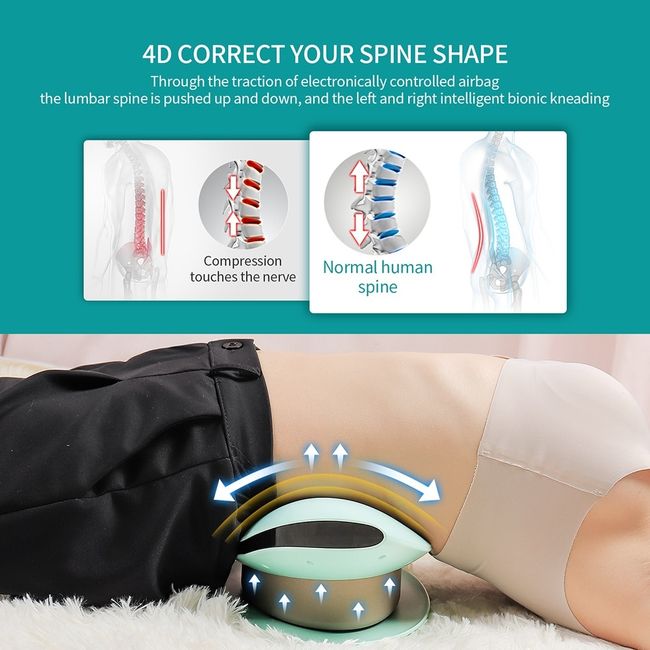 Electric 6 Modes EMS Pulse Therapy Air Pressure Infrared Heating Back  Lumbar Waist Massager - China Waist Massager, Lumbar Massager