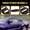 For 2005-2014 Ford Mustang Pair Car Side Window Louvers Shutter Cover Vent Black