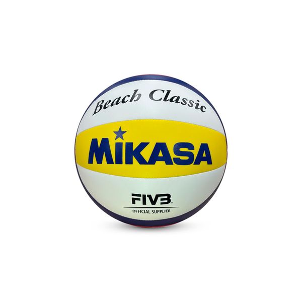 MIKASA Beach Classic Beach Volleyball Blau/Gelb/Rot 5