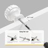 goldenwarm 4 Pack White Drawer knobs Round Glossy White Cupboard Knobs, Single Hole Kitchen Handles