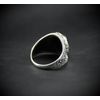 'budawi® – 925 Sterling Silver Toe Ring with 2 Black