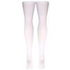 Truform Surgical Stockings, 18 mmHg Compression for Men and Women, Thigh High Length, Open Toe, Beige, White, Large