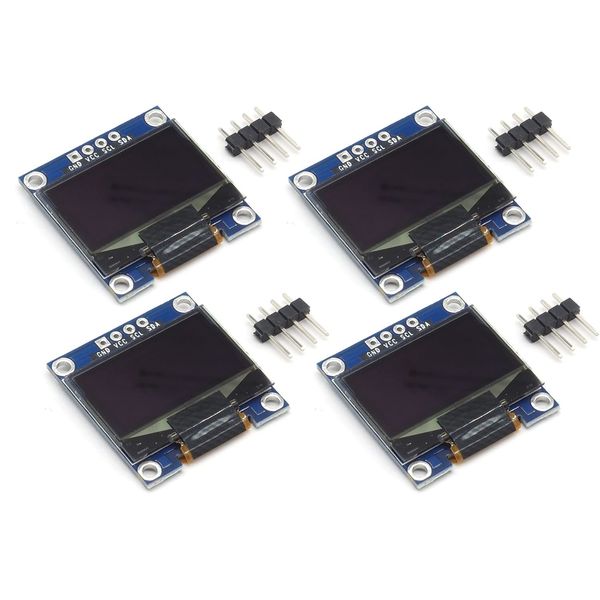 Audiofan OLED Module 0.96" 128*64 LCD LCD IIC SSD1306 Arduino Raspberry Pi 4pcs Set