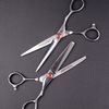 Katana Classic Professional 6.5" Shear Set by Tokko Shears, Premium 440C Japanese Steel Regular and Thinning Scissors for Barbers and Salon Professionals
