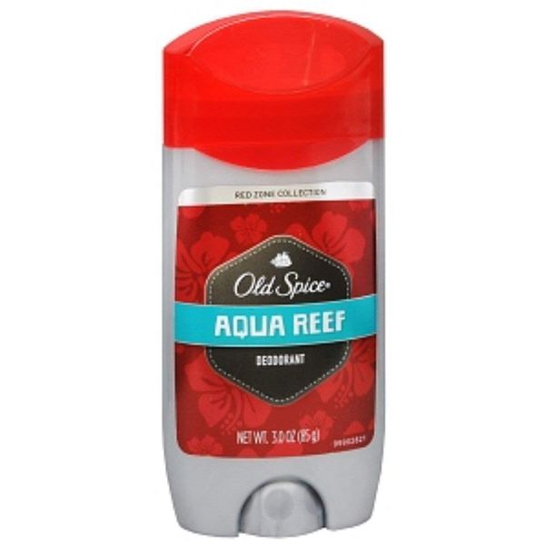 Old Spice Red Zone Deodorant Solid, Aqua Reef 3 oz (Pack of 11)