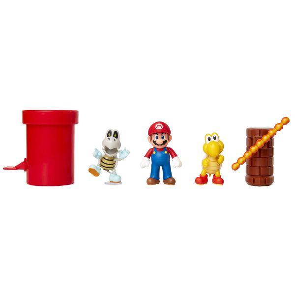 Super Mario Nintendo Dungeon 2.5” Figure Multipack Diorama Set with Accessories