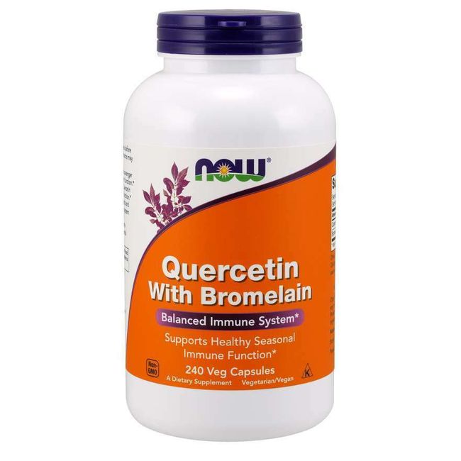 NOW Foods Quercetin with Bromelain Balanced Immune System - 240 Count 03/26EXP