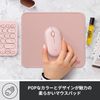 Logicool MP10RO Mouse Pad, Water Repellent, Small Size, Anti-Slip, Rose