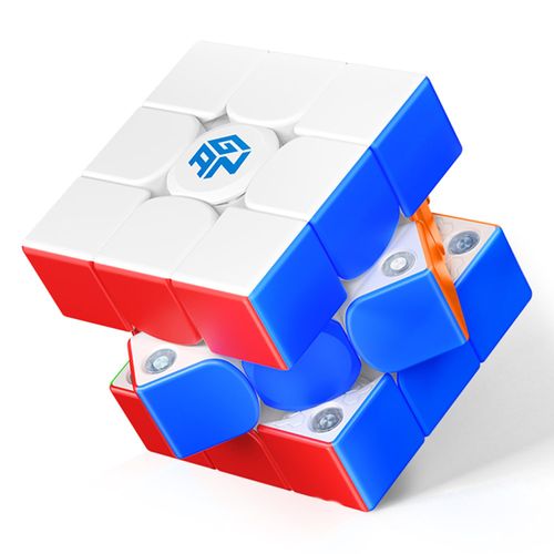 GAN356 M E, 3x3 Magnetic Speed Cube Stickerless, 48 Magnets GES Pro+ Customized 12 Tension Setting Puzzle Toys for Children Kids Adult, Gan 356M Upgraded Version