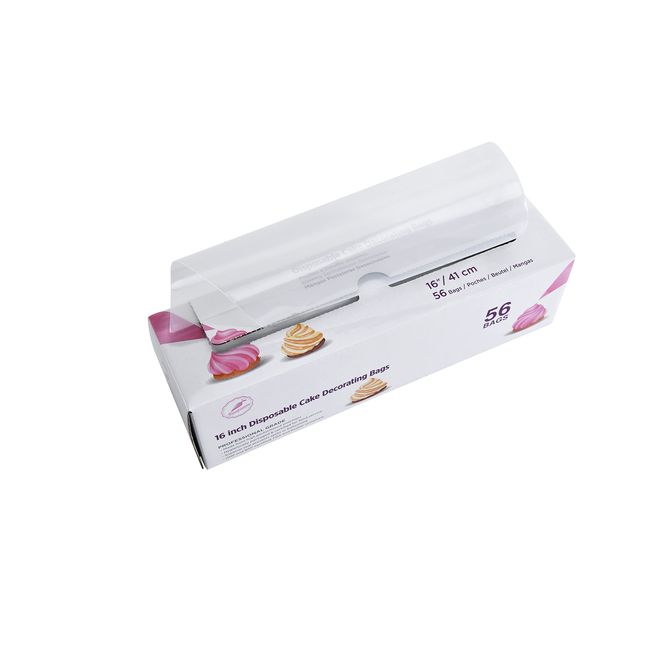 Keenpioneer Pastry Bags 16 Inch Box of 56 Disposable (24 x 41cm)