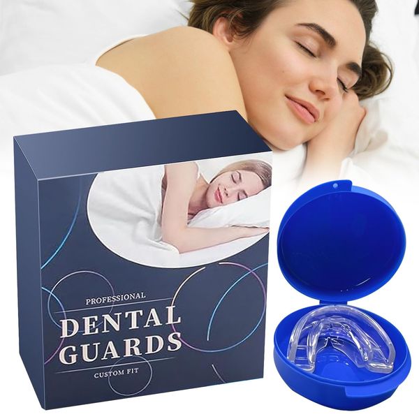 Anti Snoring Mouth Guard Device,Mouth Guard for Teeth Grinding Snoring Aids for Men and Women Soft and Comfortable Snore Reducing Aids, Blue Stop Snoring Aids for Women Men