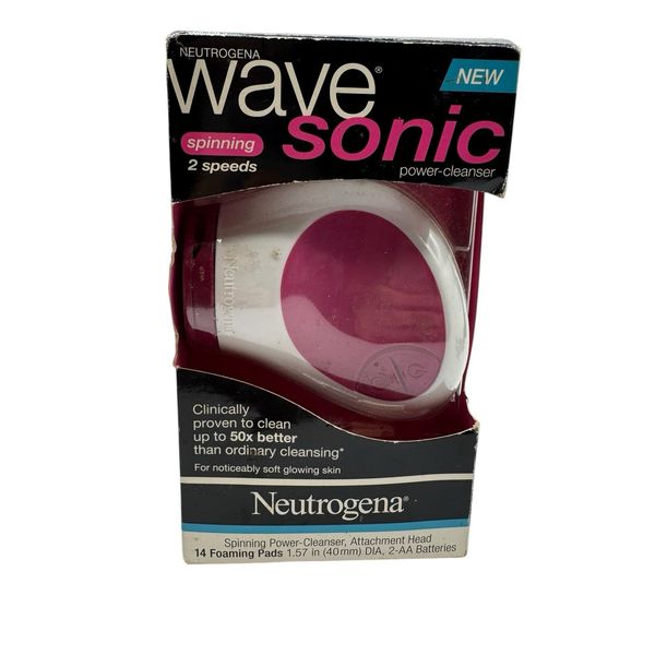 Neutrogena Wave Sonic Power Cleanser 14 Pads heads Deep Clean Foaming New