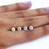 Everyday Elegance Solid 14K Yellow Gold Two Earring Back Replacement | Threaded Screw on Screw Off Hypoallergenic Post | Earring Back Locking | 1 Pair | Post Size Large .040" | with Gift Box