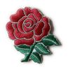 Rose Patch, Single RED Flower-Embroidered Iron on Sew on Patch