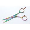 Peak Implements 5" Titanium Coated hair cutting Shears-Rainbow