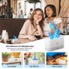 zCloud Flame Essential Oil Diffuser Aroma Diffuser Air Aroma Diffuser Humidifier 7 Flame Color Noiseless Essential Oil Diffuser for Home Office Yoga (White)