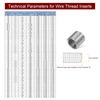 sourcing map 10pcs Wire Thread Inserts M10 x 1.5 2D 304 Stainless Steel Helical Coiled Wire Threaded Sleeve