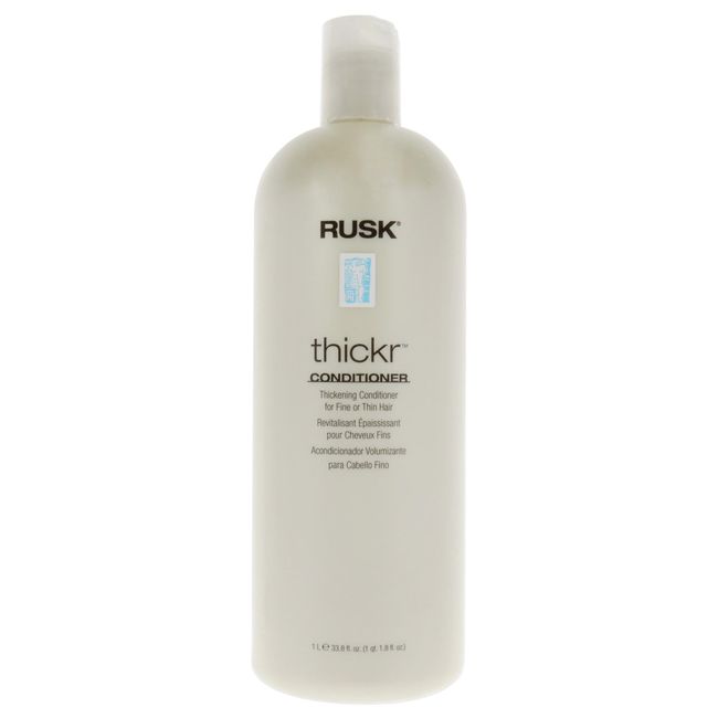 RUSK Designer Collection Thicker Thickening Conditioner for Fine or Thin Hair, 33.8 Oz, Daily-Use Thickening Conditioner that Strengthens and Repairs, Gives Full-Bodied Appearance