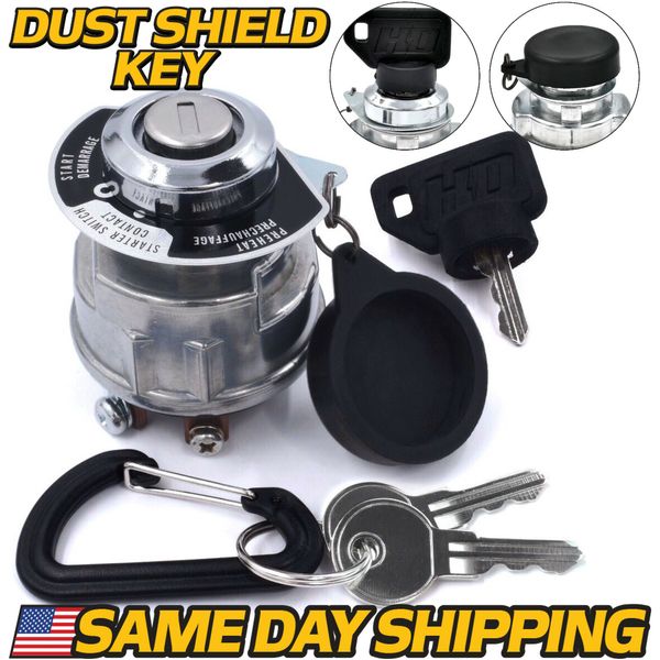 Ignition Key Starter Switch Assembly fits Kubota Engine 66706-55120 w/3 Keys