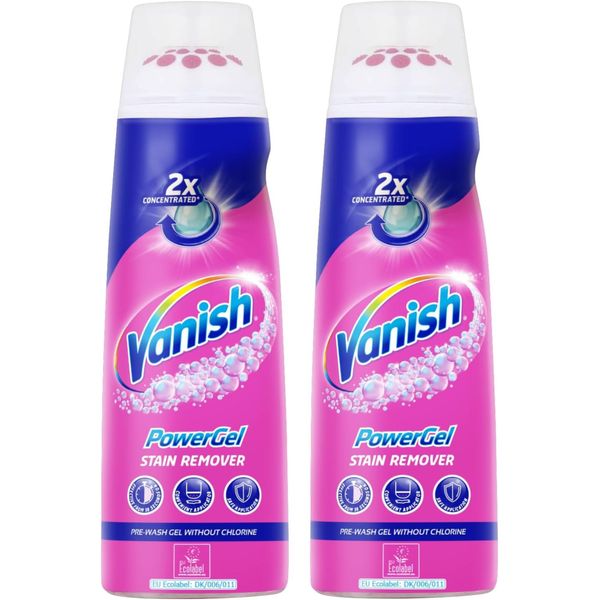 VANISH Fabric Stain Remover Prewash Power Gel 200 ml, Pack of 2