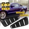 For 2005-2014 Ford Mustang Pair Car Side Window Louvers Shutter Cover Vent Black
