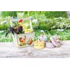 VBS Basket with Handle, Raw Wood, Approx. 11 x 11 x 7.5/15.5 cm