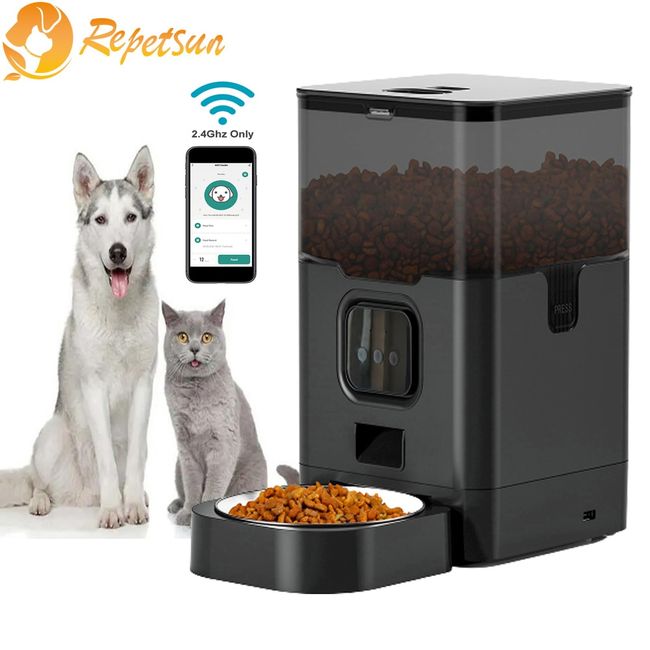 Automatic Pet Feeder For Cats Dogs Remote Control With Tuya App