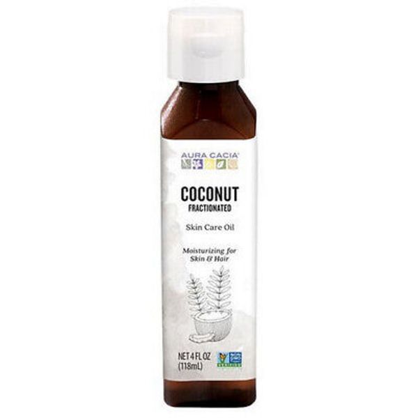 Coconut Fractioned Body Oil  4Oz By Aura Cacia