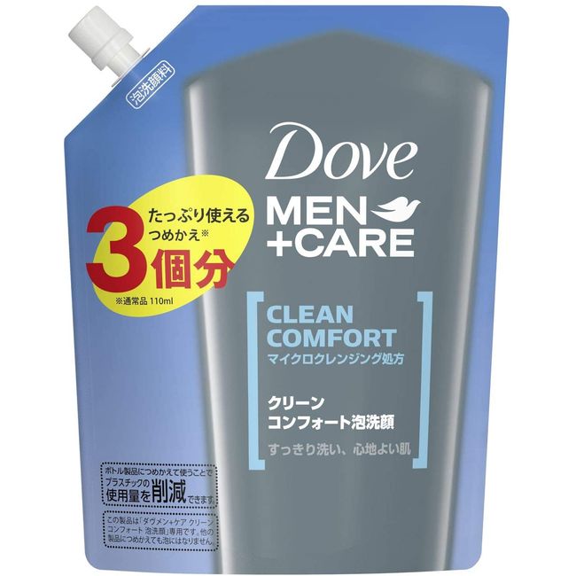 Dove Men Clean Comfort Foam Face Wash Refill (330 ml)