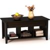Tribesigns Lift Top Coffee Table with Hidden Storage Compartment and Lower Shelf for Living Room, Solid Wood Legs