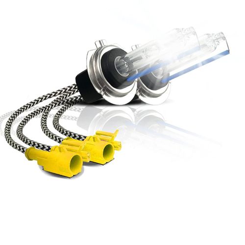 55W Heavy Duty HID Xenon Replacement Bulbs for Aftermarket HID kit (Pack of 2 Bulbs) (H7, 8000K Iceberg)