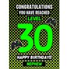 Nephew 30th Birthday Card (Level Up Gamer)