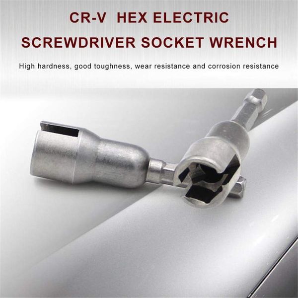 Gelentea Power Wing Nut Driver Slot Wing Nuts Drill Bit Socket Wrenches Tool Hexagonal Shank Drills Bits For Panel Nuts Screws Eye C Hook Bolt