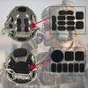 19pcs Airsoft Helmet Padding Kits Tactical Replacement Motorcycle Soft Foam Pads