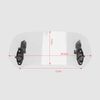 HANEU 28cm Motorcycle Clip-on Windshield Windscreen Extension Deflector Universal